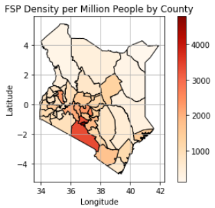 FSP density map Kenya