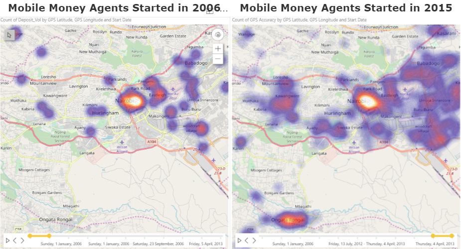 Mobile money agents time analysis